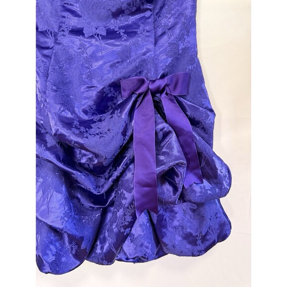 Y2K sJessica McClintock Gunne Sax 9 Formal Mini Dress Cocktail Prom Bubble Hem - Picture 2 of 11